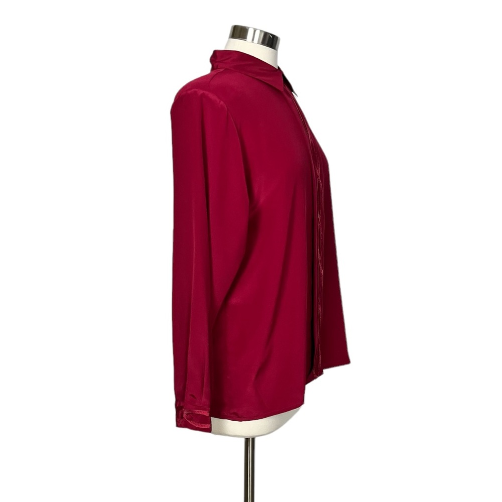 Vintage Yves St. Clair Red Blouse - Picture 2 of 15